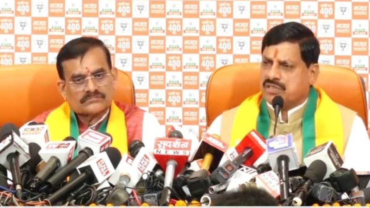 भाजपा के संकल्‍प पत्र पर प्रेस कांफ्रेंस, सीएम बोले- पीएम आवास योजना से लाखों गरीबों को खुद का घर म‍िला