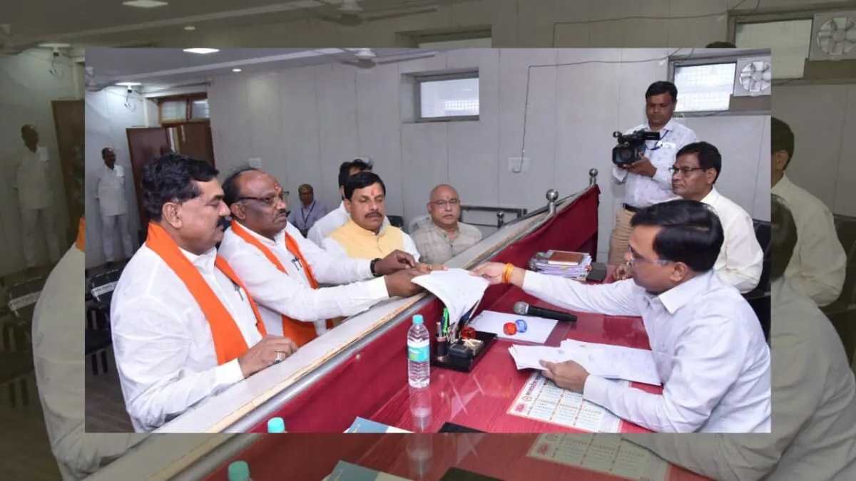 दुर्गादास उइके ने मुख्यमंत्री की मौजूदगी में नामांकन किया दाखिल, पूर्व विधायक और कांग्रेस जिलाध्यक्ष ने थामा भाजपा का दामन