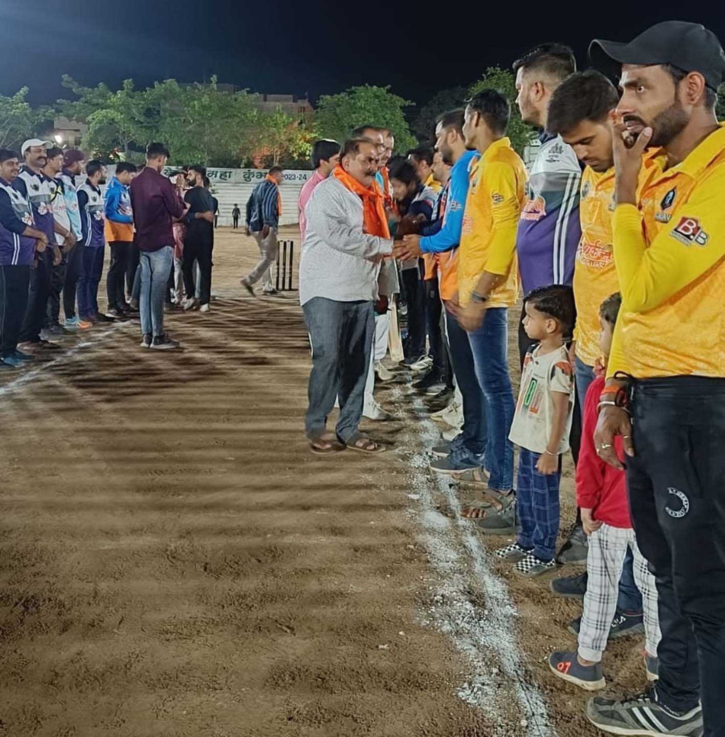 स्टेडियम पर परशुराम प्रीमियर लीग का आगाज