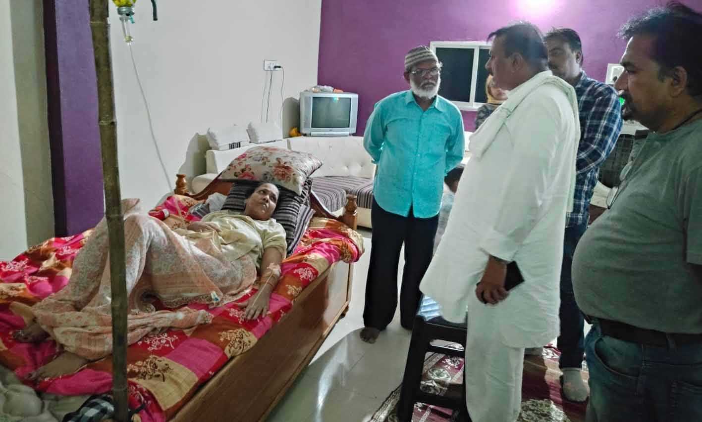 फटाखा फैक्ट्री ब्लास्ट के पिड़ितों से मिले विधायक  