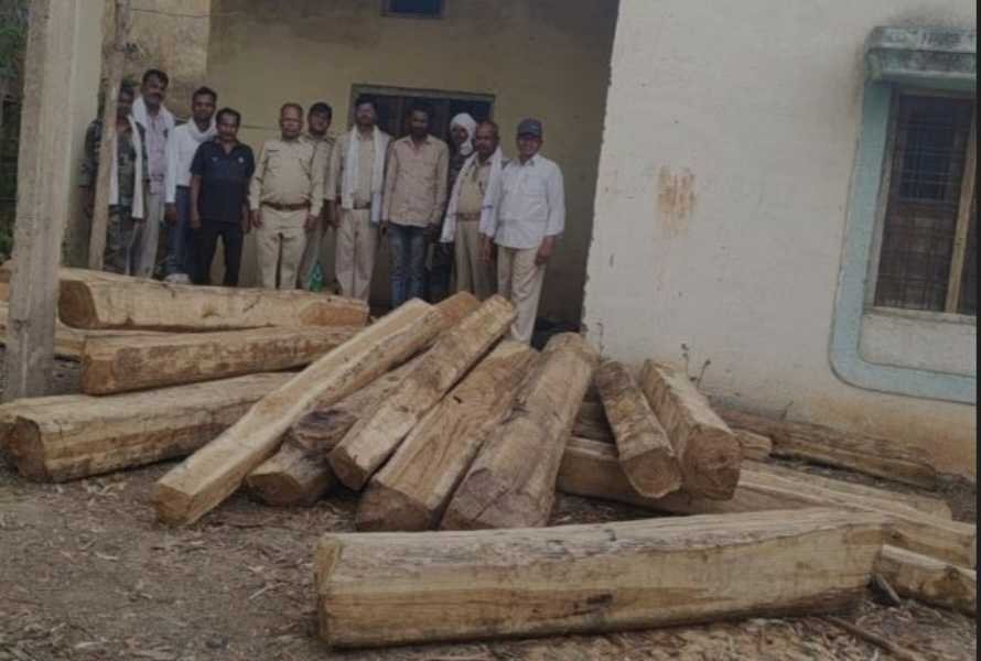 एक लाख का सागौन जब्त