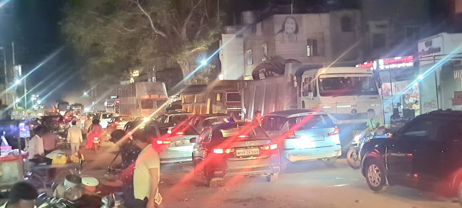 शिव पुराण कथा के एक दिन पहले मिली, यातायात व्यवस्था को लेकर पुलिस को चुनौती