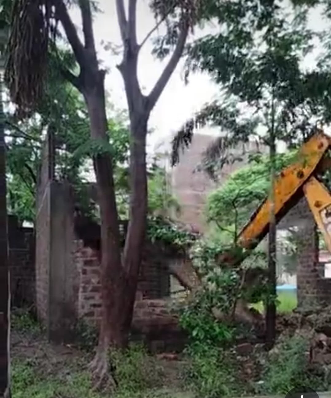 नपा ने कालोनी के पार्क से अवैध अतिक्रमण हटाया