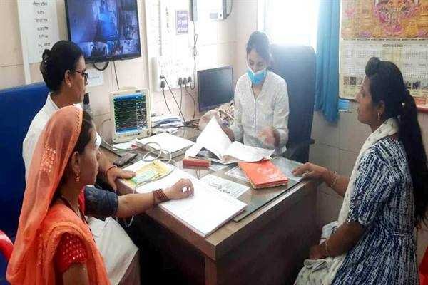 प्रधानमंत्री सुरक्षित मातृत्व अभियान में हाईरिस्क गर्भवती महिलाओं की हुई जांच