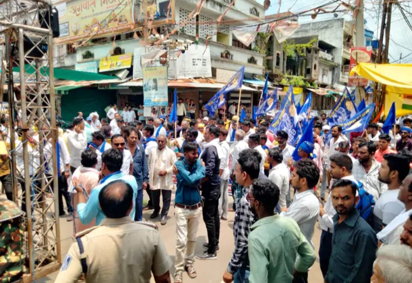 भारत बंद का हरदा में नहीं दिखा असर