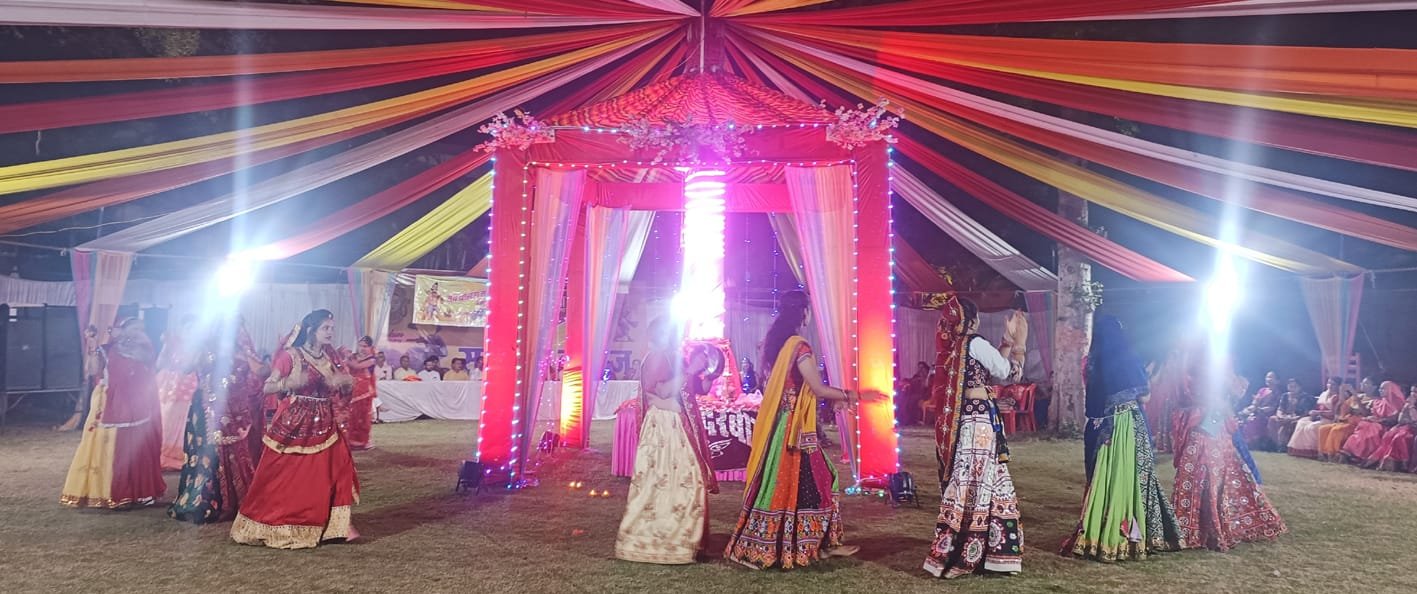 गरबा उत्सव में सांस्कृतिक नृत्य की दी प्रस्तुति-सर्व ब्राह्मण समाज ने मनाया शारदोत्सव