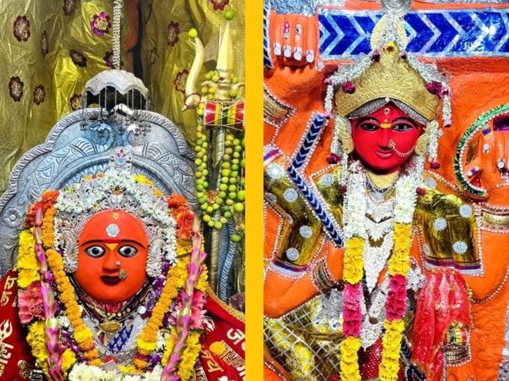 माता टेकरी पर महाअष्टमी के दिन उमड़ी भक्तों की भीड़:चामुंडा मंदिर पर हुआ हवन, भक्तों ने दी 
