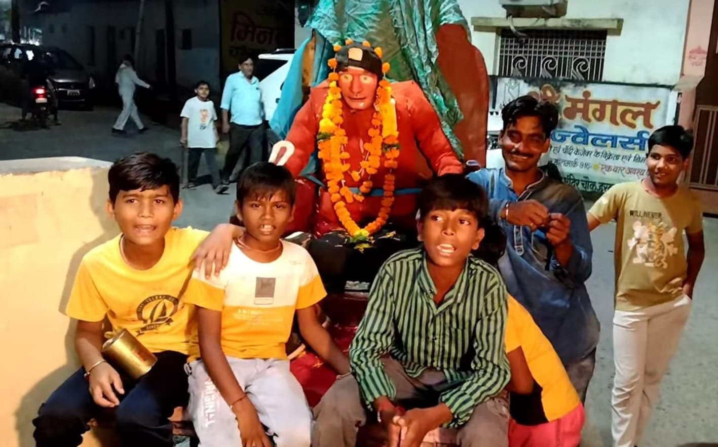 खेड़ीपुरा में बच्चों के उत्साह से जीवित है टेसू परंपरा
