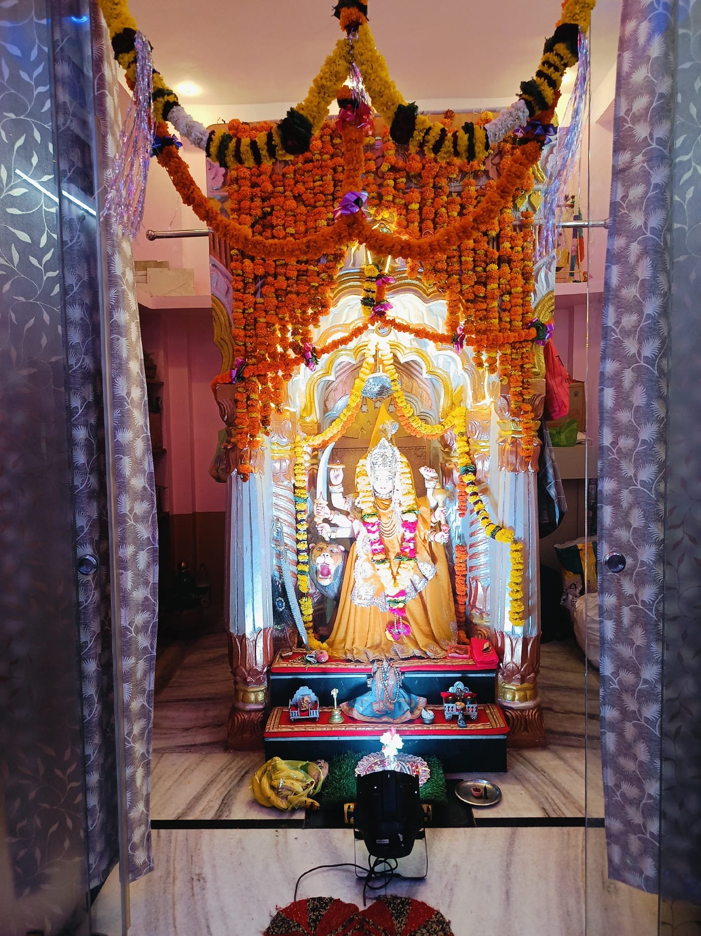 नवरात्रि विशेष- मोहल्ले वाले मिलकर नीम के पेड़ के नीचे बैठाते थे देवी की प्रतिमा