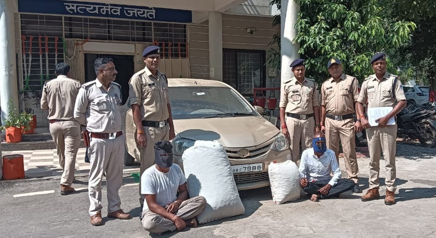 २३ किलो अवैध अफीम का डोडा चुरा बरामद-दो ओरोपियों को कार सहित पुलिस ने किया गिरफ्तार