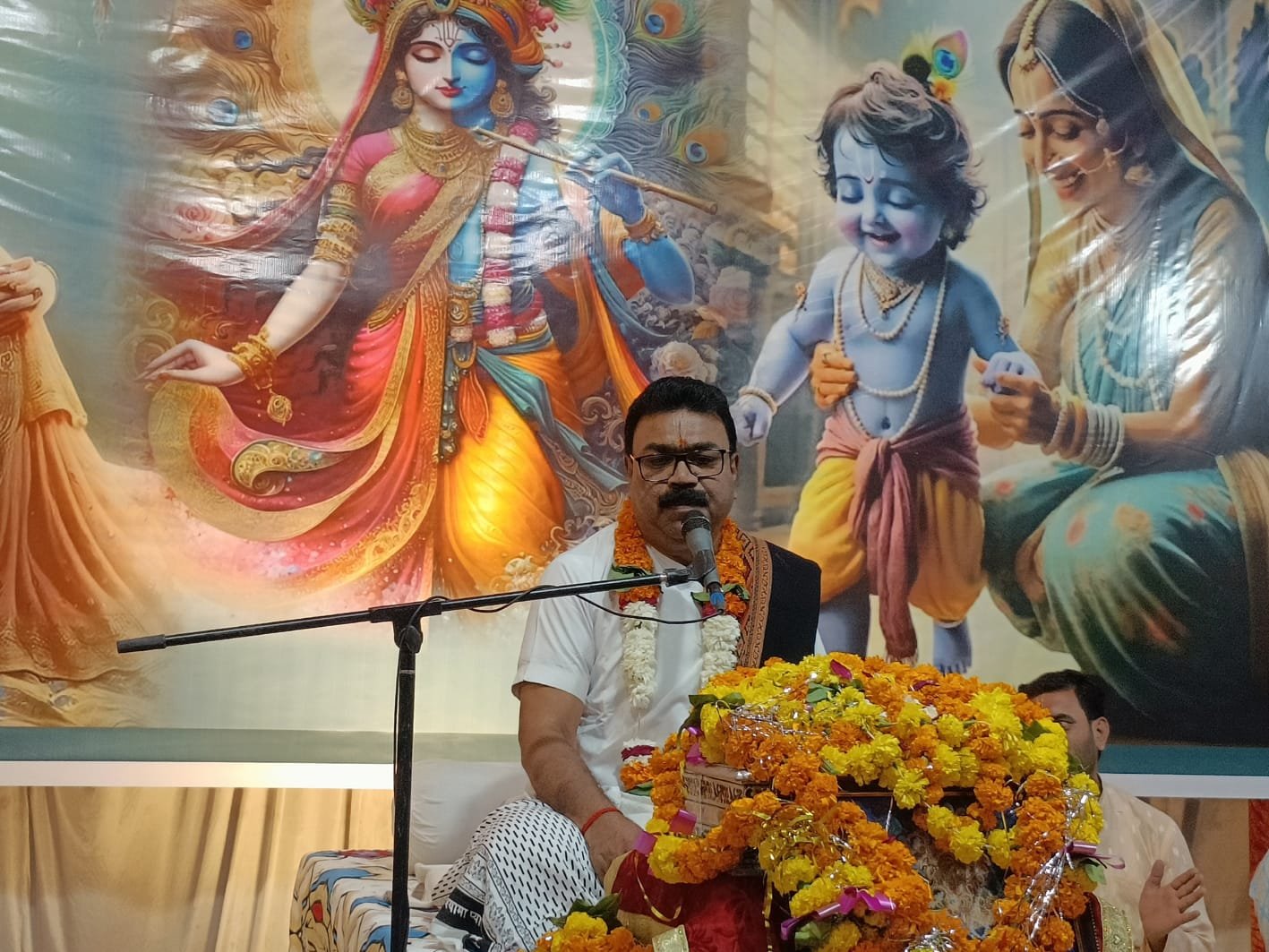 भागवत कथा के श्रवण से मिलता है तीर्थों का पुण्य : नारायण आचार्य