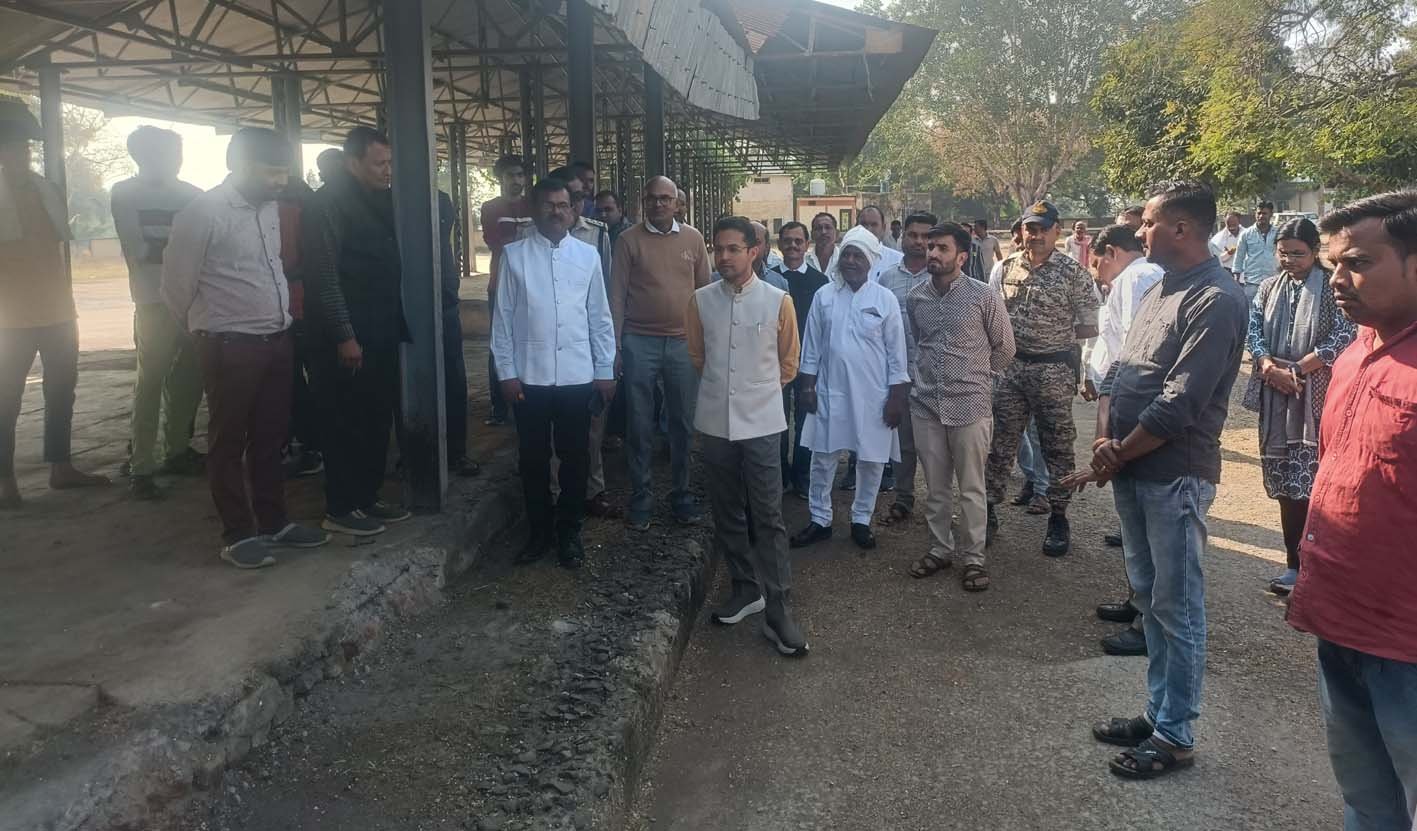 कलेक्टर ने मंडी का किया निरीक्षण किया