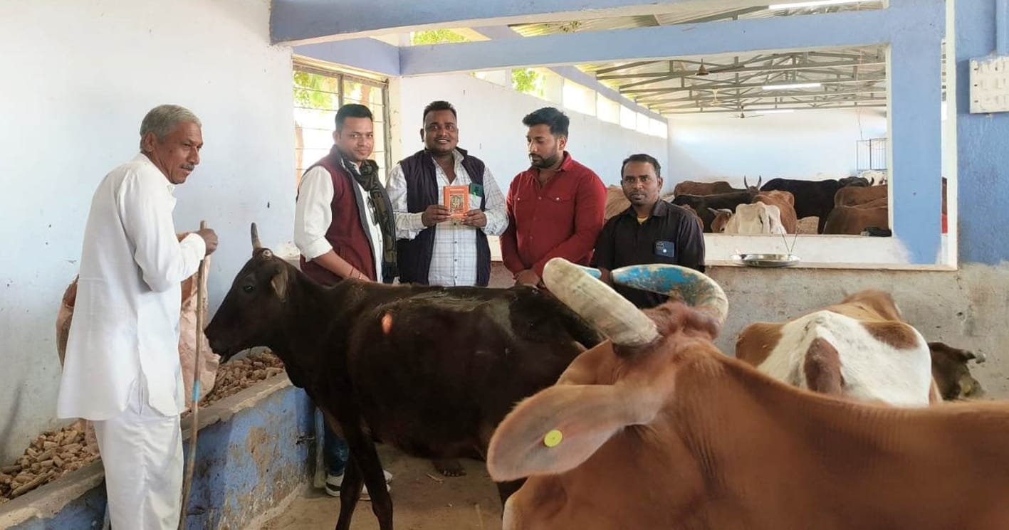 गीता महोत्सव के तहत गौमाता का किया स्वास्थ्य परीक्षण  