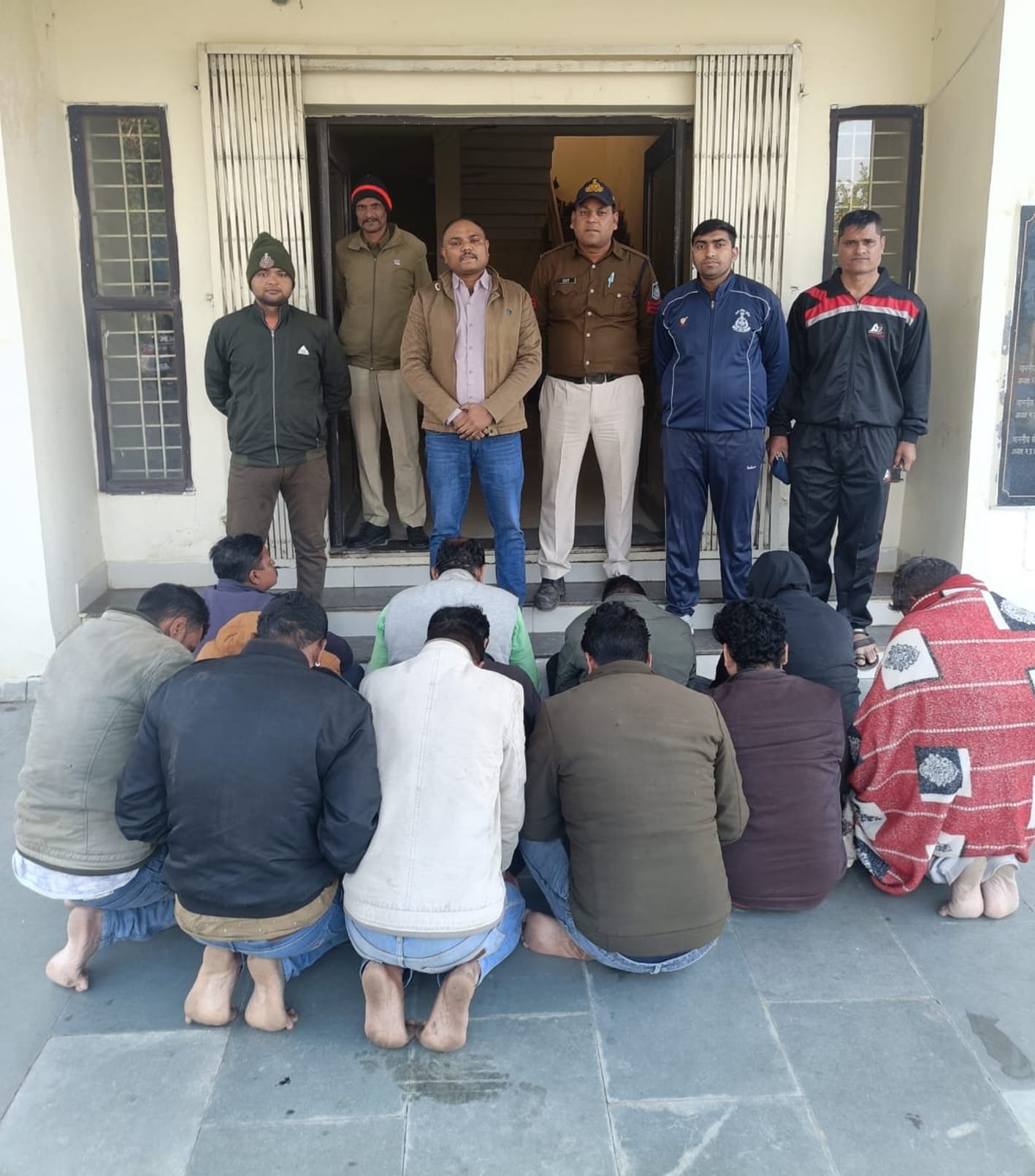 नांदनेर का बहुचर्चित जुआं फड़ पर पुलिस की बड़ी कार्यवाही