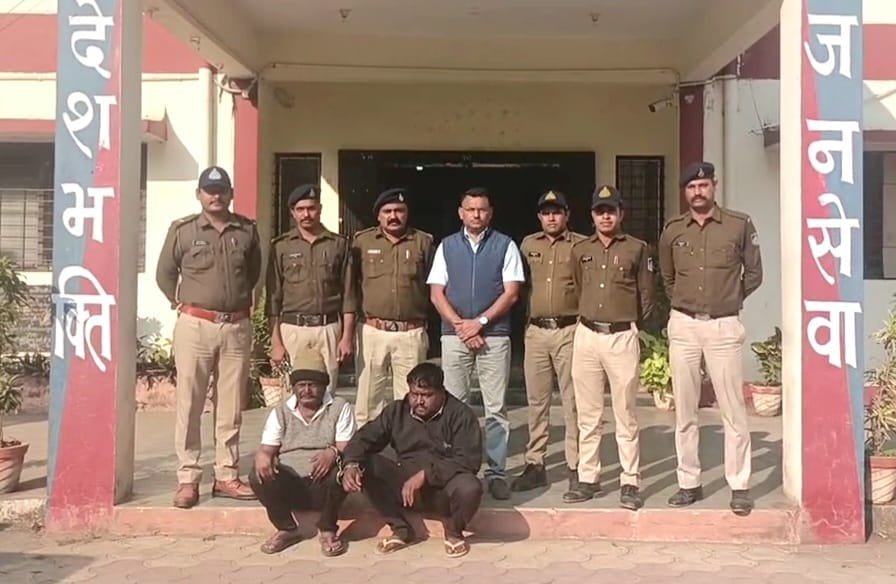 हाउसिंग बोर्ड कालोनी में चोरी की वारदात को अंजाम देने वाले आरोपीयो को पुलिस ने किया गिरफ्तार