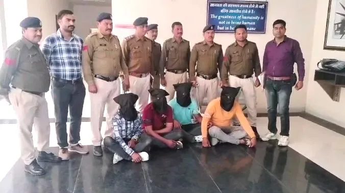 जियो पेट्रोल पंप पर लूट करने वाले अंतर्राज्यीय गिरोह का किया पर्दाफाश