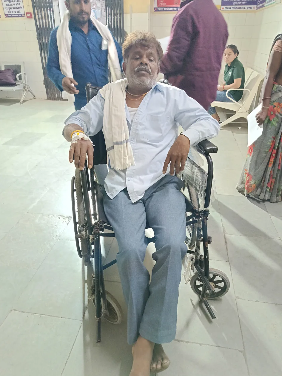 ५५ वर्षीय व्यक्ति को दीवड़ ने कांटा, जिला अस्पताल में भर्ती