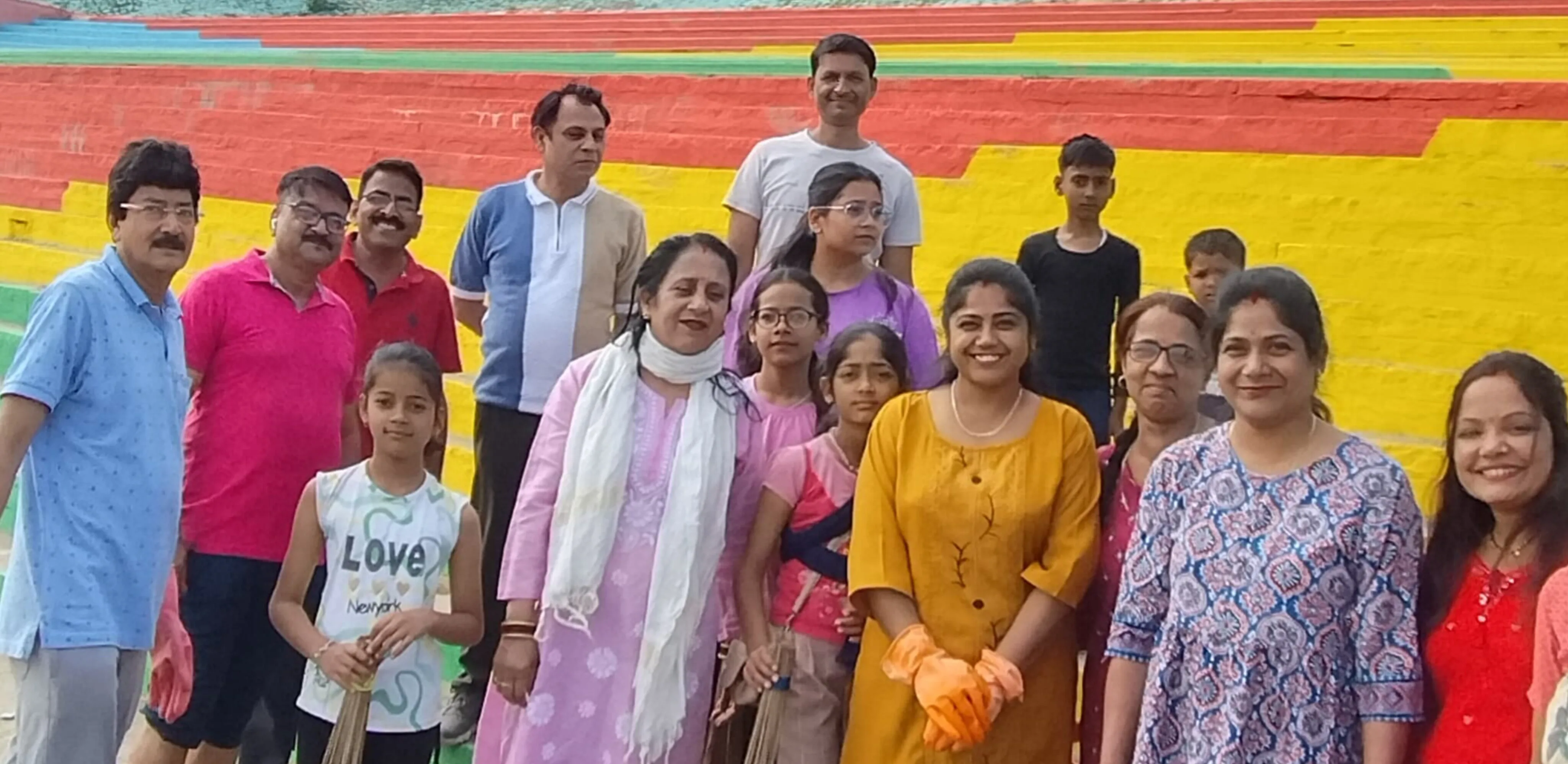 अखिल भारतीय कायस्थ महासभा ने की चित्रगुप्त घाट पर साफ सफाई