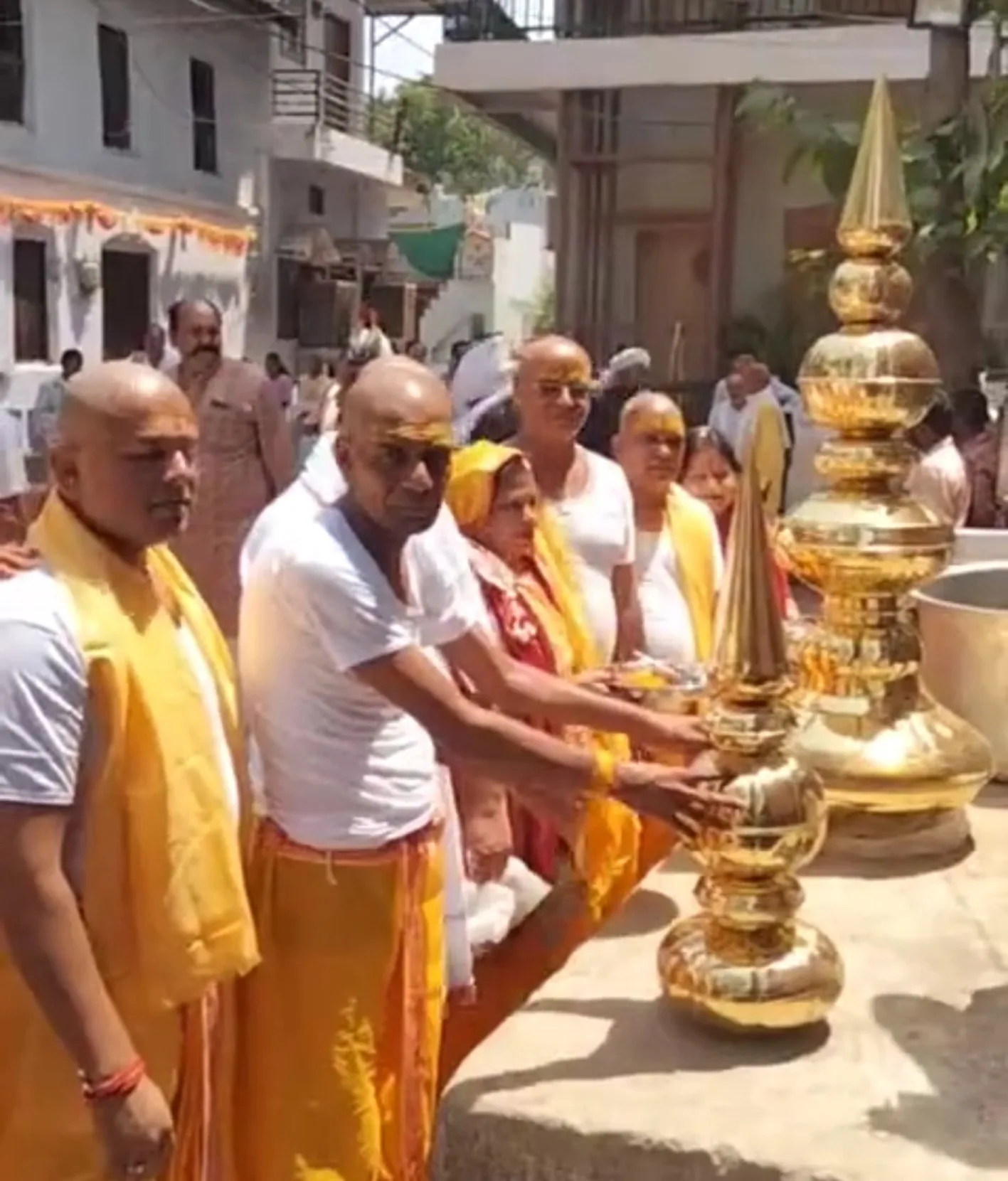 गोलापुरा श्रीराम मंदिर में प्राण-प्रतिष्ठा समारोह शुरु