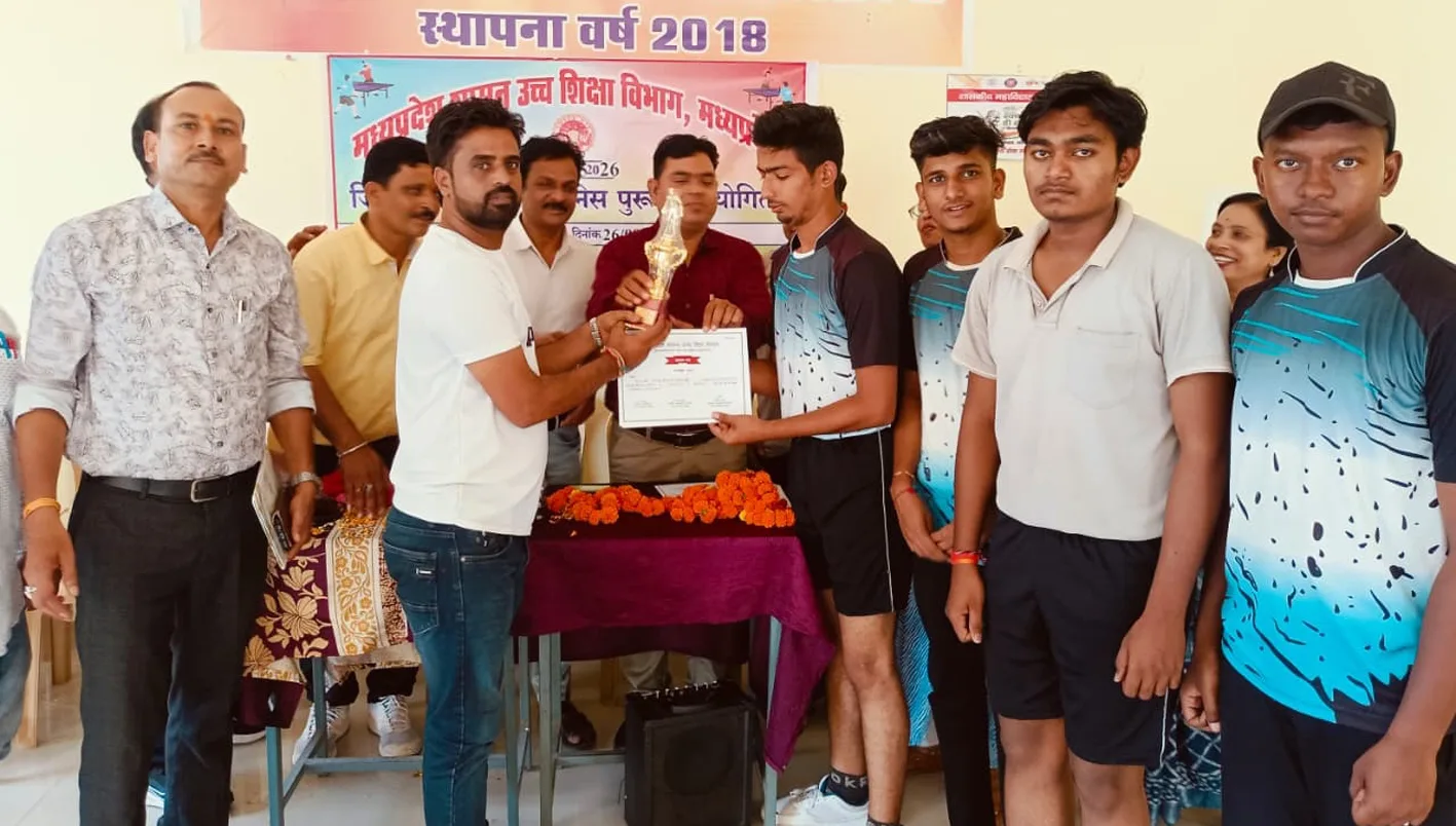 जिला स्तरीय टेबल टेनिस प्रतियोगिता में किया उत्कृष्ट प्रदर्शन