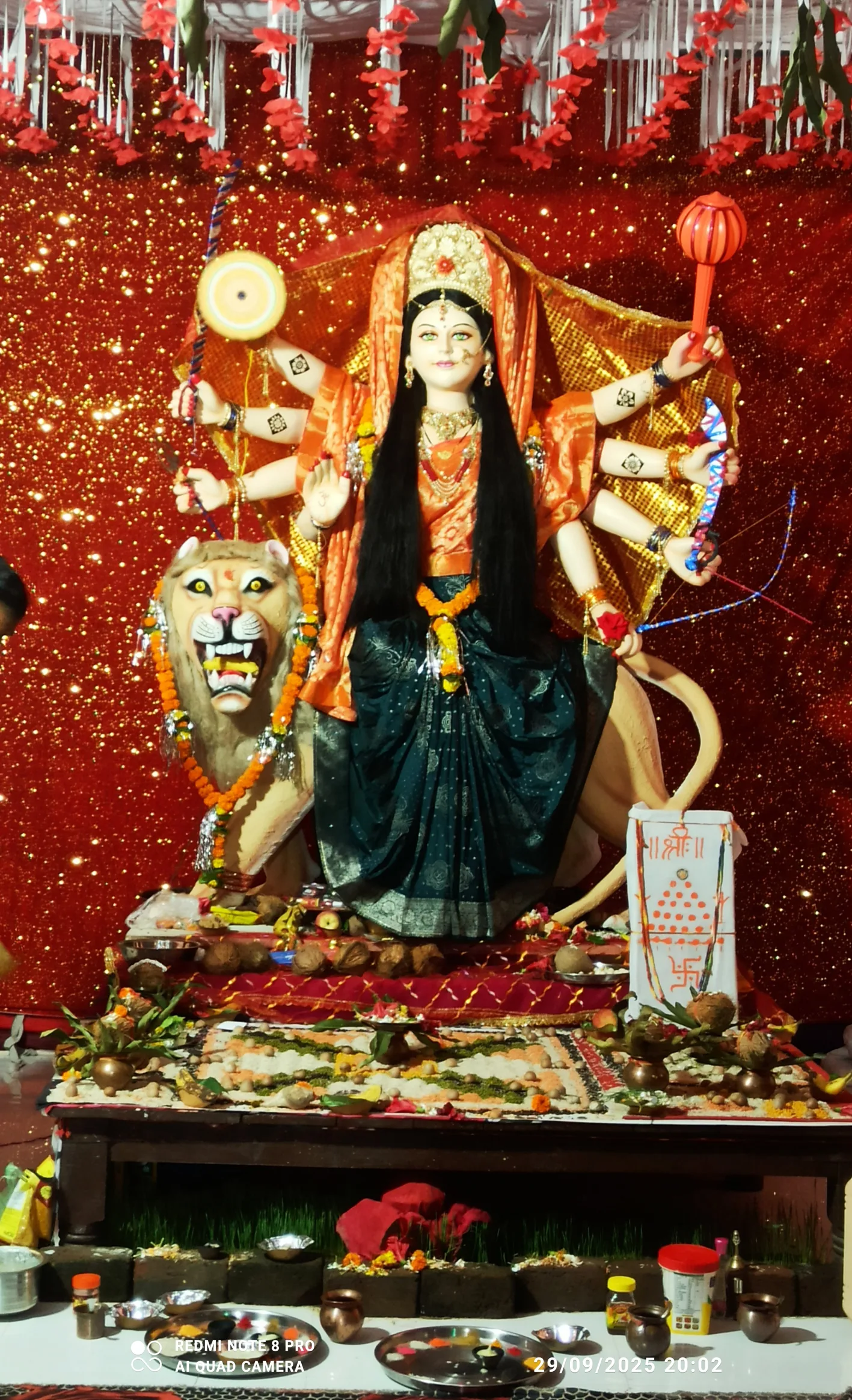 हंडिया में 40 वर्षों से विधिवत आयोजित हो रहा  नवदुर्गा उत्सव