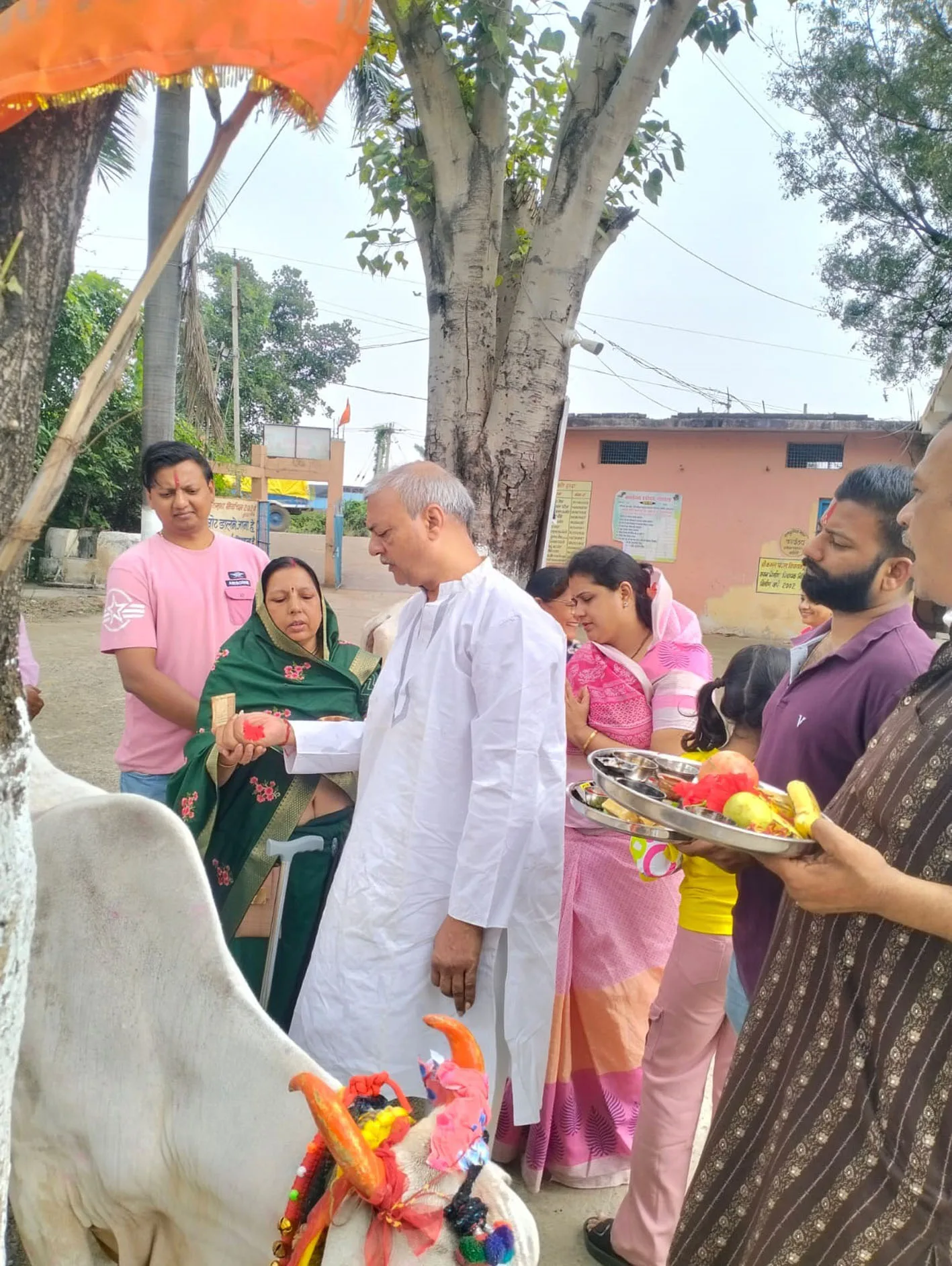 गोपाष्टमी पर दयोदय गोशाला में हुआ सामूहिक गौ-पूजन