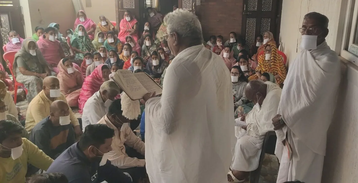 तपस्वी राज शीतलराज मसा के महा मांगलिक में उमड़े श्रद्धालु