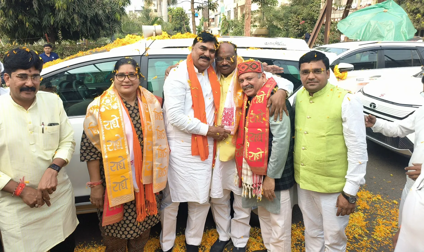 सरदार वल्लभभाई पटेल की 150वीं जयंती पर यूनिटी मार्च, नर्मदा प्रवाह यात्रा हरदा पहुंची