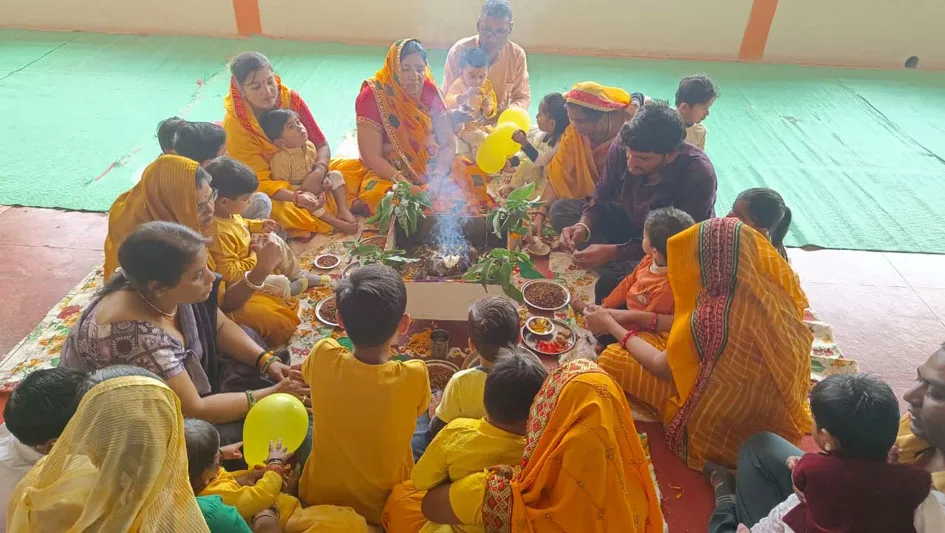 सरस्वती विद्या मंदिर में बसंत पंचमी पर हुआ विद्यारंभ संस्कार  