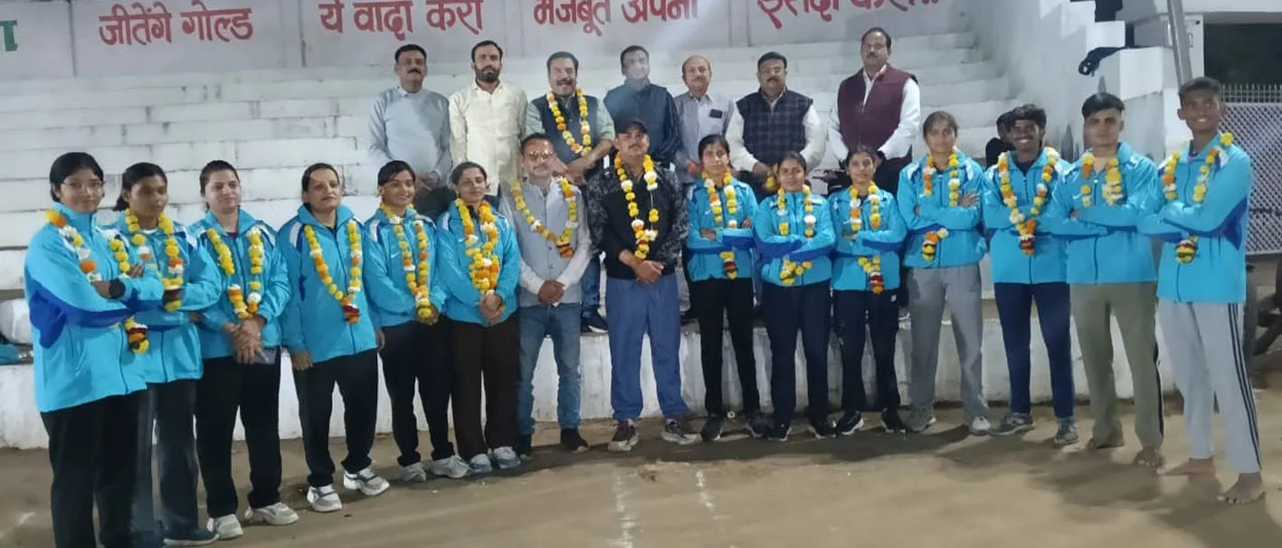 खो-खो नेशनल गेम्स खेलने हरदा से बैंगलोर रवाना हुई टीम