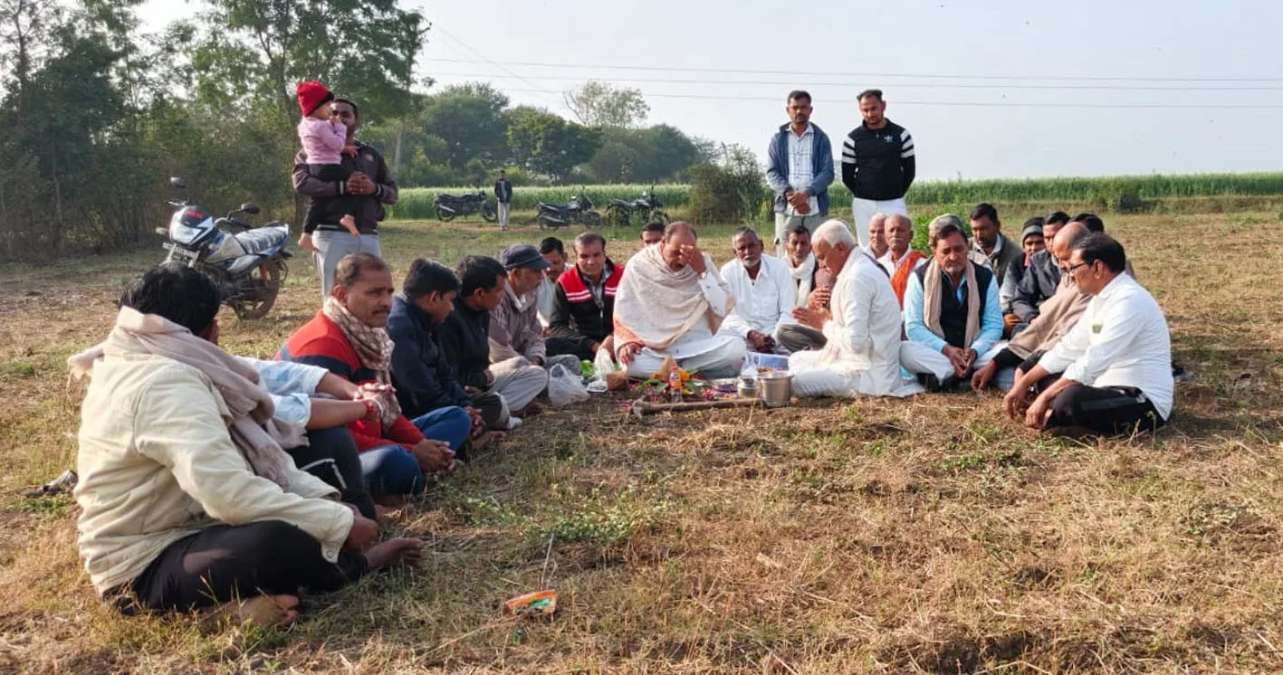 नहाली कलां में गुर्जर मांगलिक भवन निर्माण का भूमिपूजन सम्पन्न