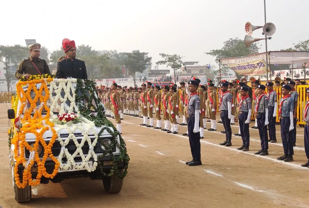 जिले में हर्षोल्लास के साथ मनाया गणतंत्र दिवस