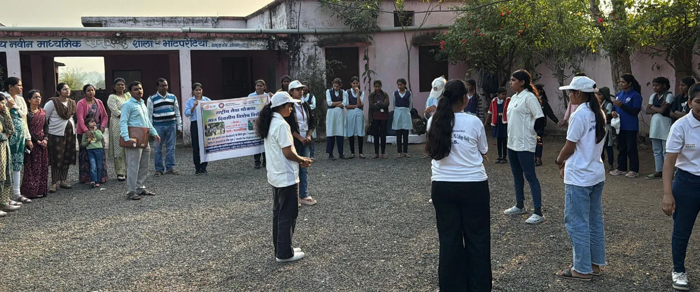 ग्राम भाटपरेटिया में राष्ट्रीय सेवा योजना का विशेष आवासीय शिविर  
