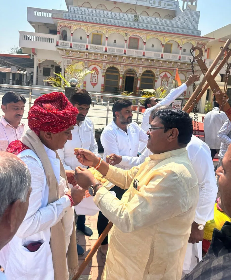 खेजड़ी बचाओ महापड़ाव के संरक्षक परसराम खोखर का हुआ भव्य स्वागत