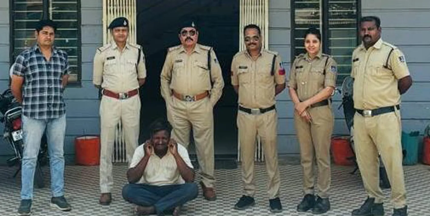 अवैध गांजा के विरुद्ध पुलिस की कार्रवाई, आरोपी गिरफ्तार