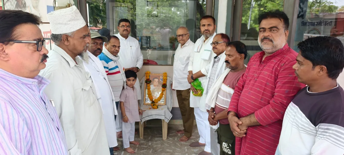 जिला कांग्रेस कार्यालय में मनाई राजीव गांधी की पुण्यतिथि