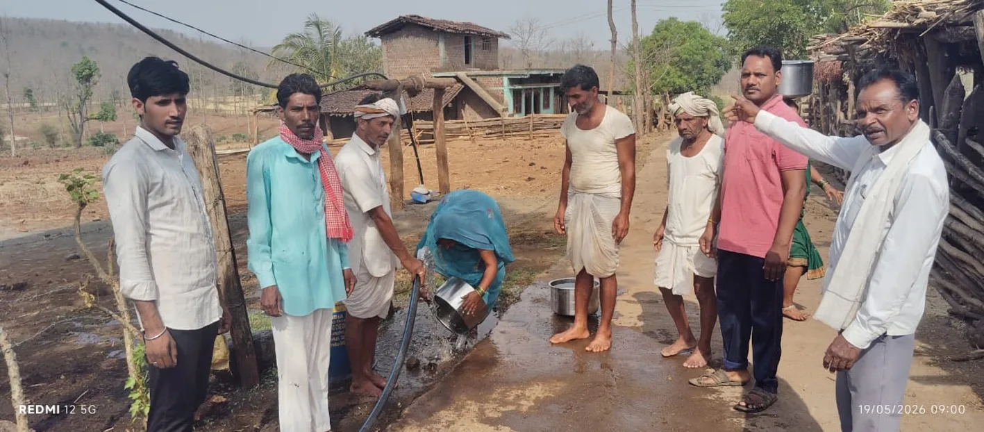 वनांचल क्षेत्र में पेयजल संकट दूर करने के लिए कराया नलकूप खनन
