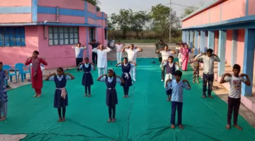 अंतर्राष्ट्रीय योग दिवस पर मसनगांव में हुआ योग कार्यक्रम