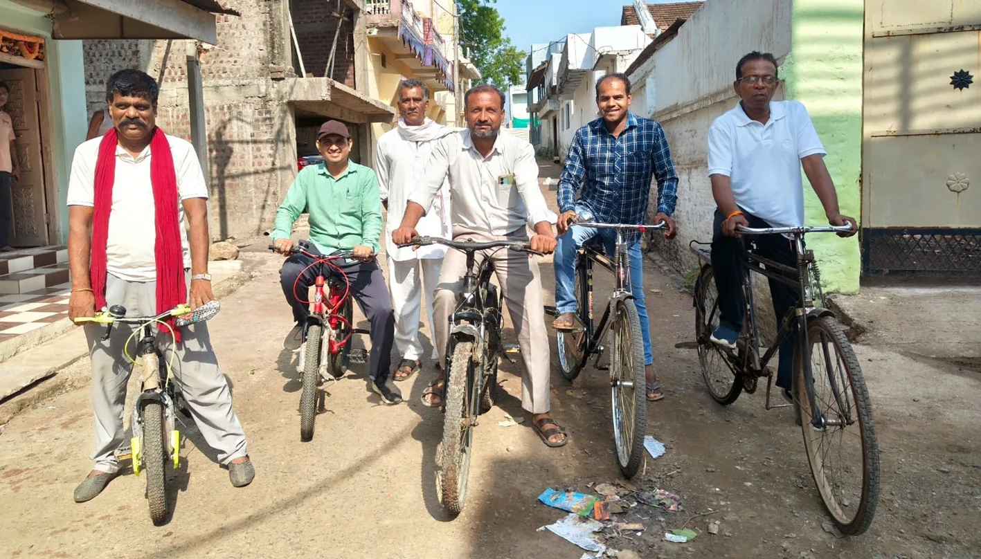 साइकिल चलाकर दिया पर्यावरण संरक्षण का संदेश