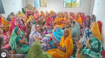 भोमका बाबा मंदिर में महिलाओं ने शुरू की 24 घंटे की रामसत्ता