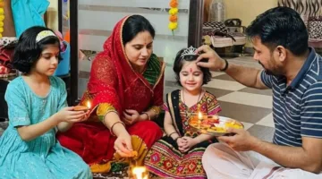 भारतीय परंपरा के अनुसार मनाया बेटी दिया का जन्मदिन