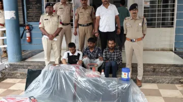 कोतवाली पुलिस ने 4 घंटे में सुलझाई नकबजनी, तीन आरोपी गिरफ्तार