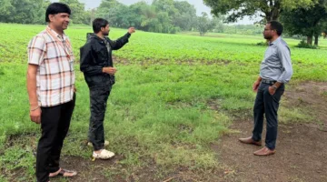 एनिमल बर्थ कंट्रोल सेंटर के लिए भूमि का किया चिन्हांकन