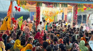 खाटू श्याम मंदिर में निशान अर्पण, महाआरती में उमड़ा आस्था का सैलाब