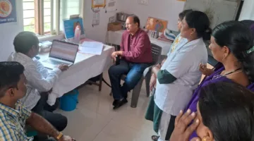 मुख्य चिकित्सा एवं स्वास्थ्य अधिकारी ने किया स्वास्थ्य केन्द्रो का निरीक्षण