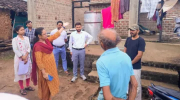 सीईओ जिला पंचायत ने चार गांवों का किया निरीक्षण