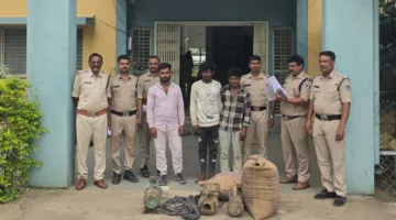 थाना छीपाबड़ पुलिस ने पकड़ी मोटर चोर गिरोह