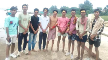 जिले में पहली बार टेमागांव पहुंची डाक कांवड़