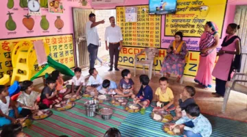 संयुक्त संचालक ने आंगनवाड़ी केन्द्रों का किया निरीक्षण  