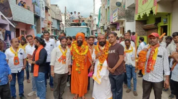 गुरव समाज कल्याण संघ ने कावड़ यात्रा का किया स्वागत